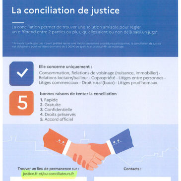 La conciliation de justice