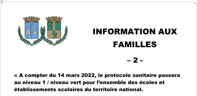 Information aux familles