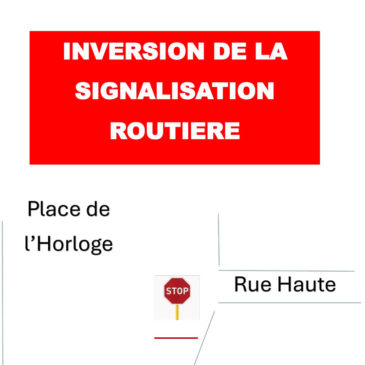 Inversion de la signalisation routière