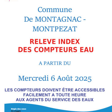 Relevé des compteurs d’eau