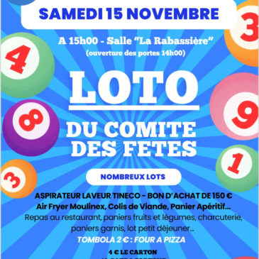 Loto du comité des fêtes