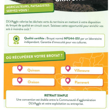 Récupérez votre broyat gratuitement !