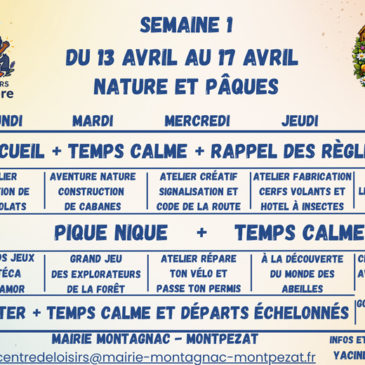 Programme Centre de loisirs